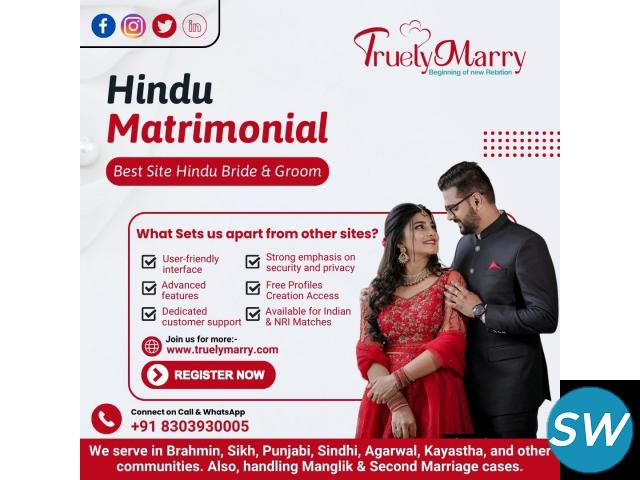 Hindu Matrimonials Join us now Free Truelymarry - 1