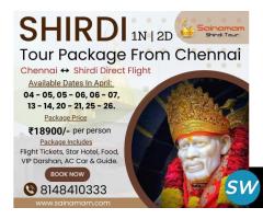 Direct Shirdi Tour Package from Chennai