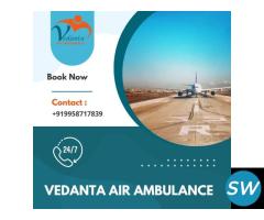 Select Vedanta Air Ambulance in Mumbai for Comfort - 1