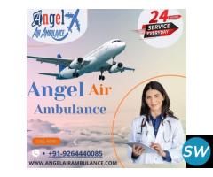 Angel ICU Air Ambulance in Guwahati Cost