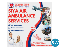 Siya Air Ambulance Service in Patna - 24 Hours Ava