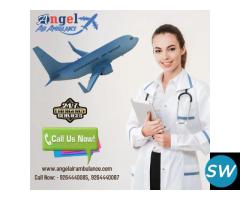 Angel Air Ambulance in Patna is providing a Safe - 1