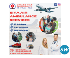 Siya Air Ambulance Service in Patna - Doctor is Sp