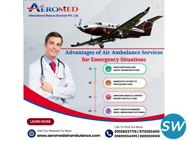 Aeromed Air Ambulance Service in Siliguri - No Nee - 1