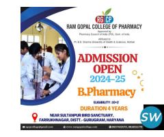 B.Pharma Admissions 2024 Open | delhi ncr ramgopal