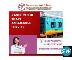 Get Panchmukhi Train Ambulance Service in Patnai