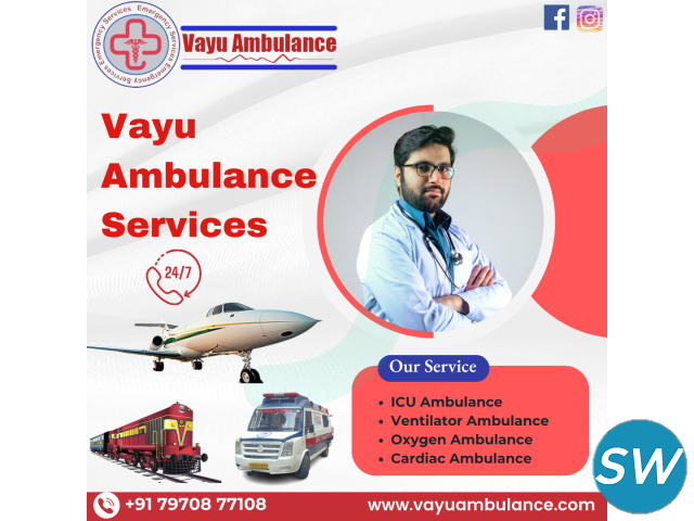 ICU Ambulance - Vayu Road Ambulance Services in Pa - 1