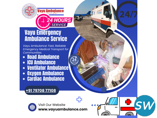 Call Vayu Road Ambulance Services in Guwahati For - 1
