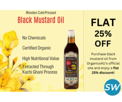 Cold Pressed Black Mustard Oil - (1 Litre)