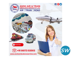 Safe Ansh Train Ambulance Service in Ranchi