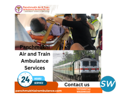 Hire Top Panchmukhi Train Ambulance  in Patna