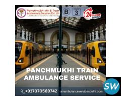 Panchmukhi Train Ambulance  in Kolkata with ICU