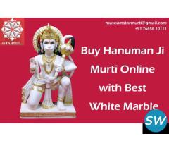 Buy Hanuman Ji Murti Online with Best White Marble