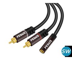 FEDUS RCA To 2RCA Stereo Audio Cable