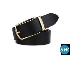 Reversible Men's Leather Belt (Texture: Wild) - 3