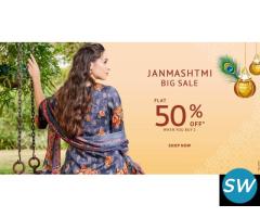 Janmashtmi Big Sale, Flat 50% OFF When You Buy 2